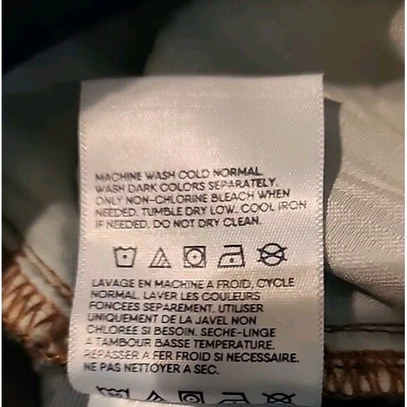 NWOT Lands End Jeans Womens 10 Dark Wash Mid Rise Straight Blue Denim - Picture 6 of 9